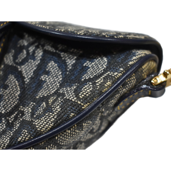 Dior Christian Saddle Bag Obry Blue Mini - Picture 7 of 14